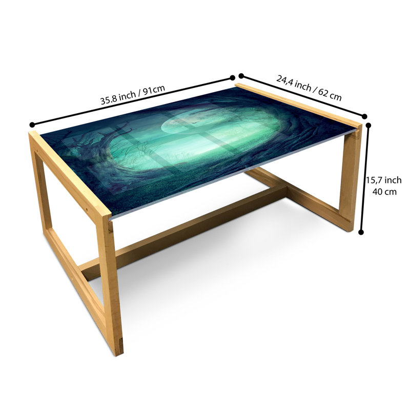 Jacier Sled Coffee Table, 90cm H x 62cm W x 40cm D