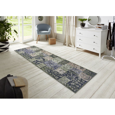 Flatweave Green Rug