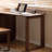 Modern walnut study desk with drawers