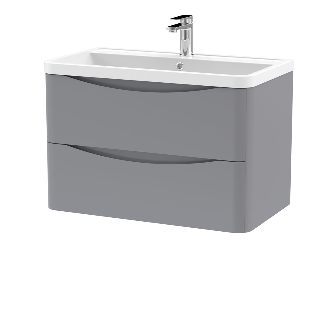 B&Q - 800 W/h 2-Drawer Unit & Polymarble Basin - Image 2
