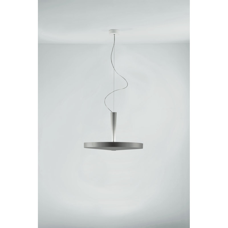 3 - Light Geometric Pendant, Matt Silver