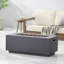 Outdoor 40,000 BTU Rectangular Mgo Concrete Propane Fire Pit(Tank Cover Not Included)-1198917409