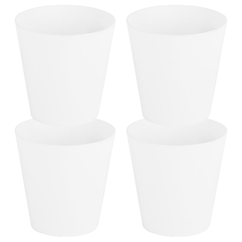 Wham Studio Round Planter Cover, White, 16cm H x 16cm W x 16cm D