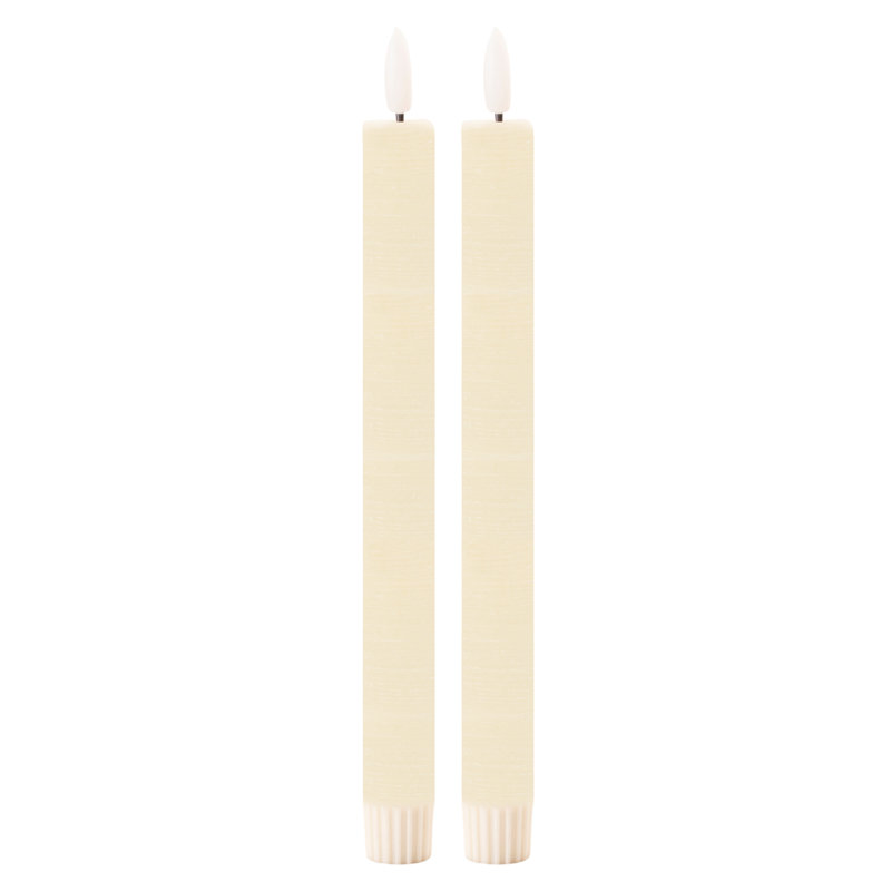 Bougie conique ivoire FIA Wick, Cône 11 po x 0,75 po  