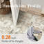 Tapis lavable moderne abstrait or grisâtre-760678849-743052118