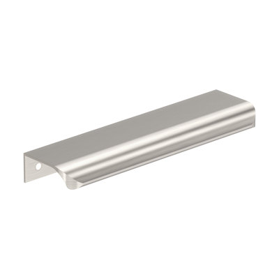 Streamline Tab 6 inch (152mm) Length Satin Nickel Cabinet Edge Pull - 25 Pack
