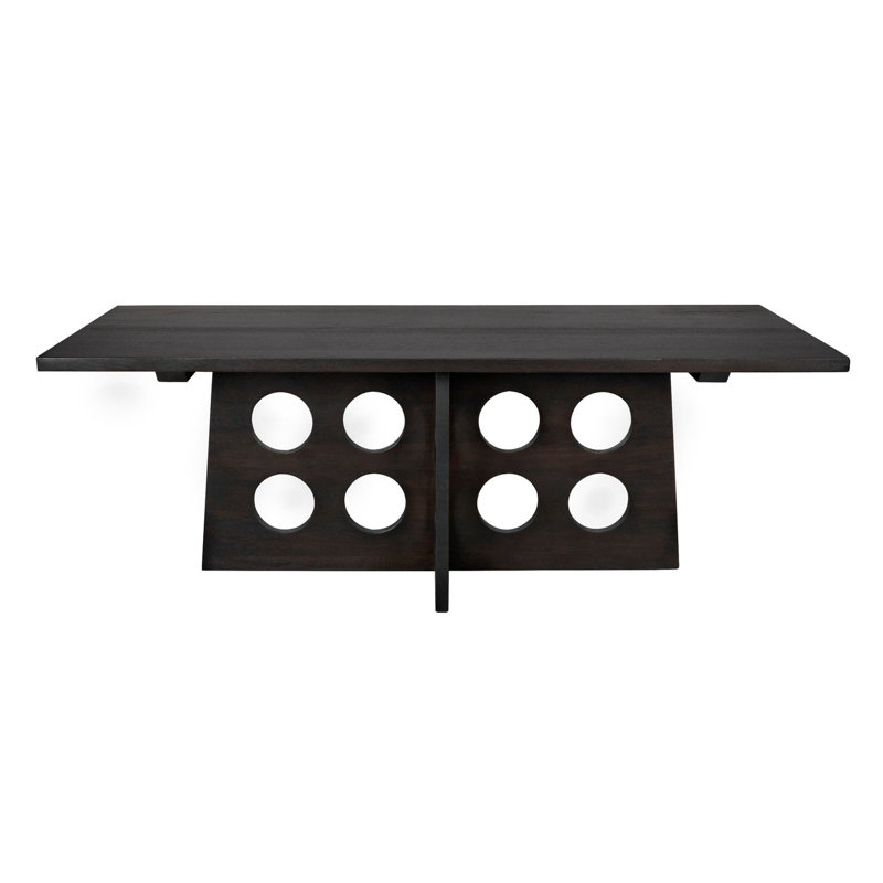 Mid-century Modern Carlo 84" Ebony Walnut Dining Table