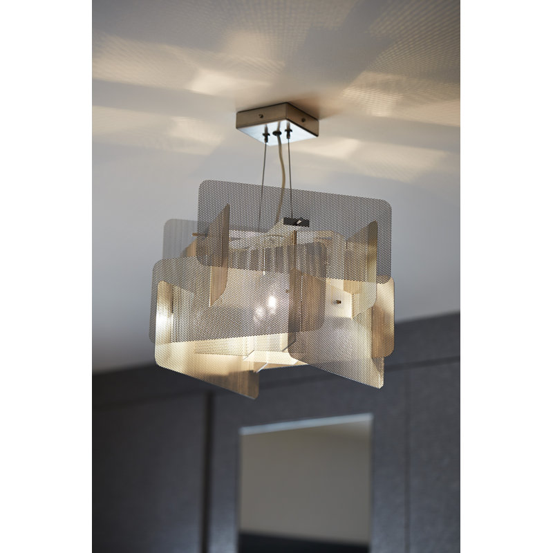 1 - Light Pendant, 10" H x 14" W x 14" D