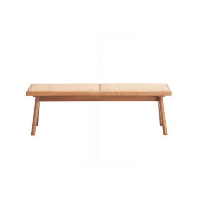 Velentina Rattan & Natural Finish Bench