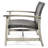 28.29 Inches Deep Outdoor Chair - And Wood Combination Modern Patio Seating & In Black