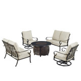 Cliff Outdoor 5 - Piece Conversation Set