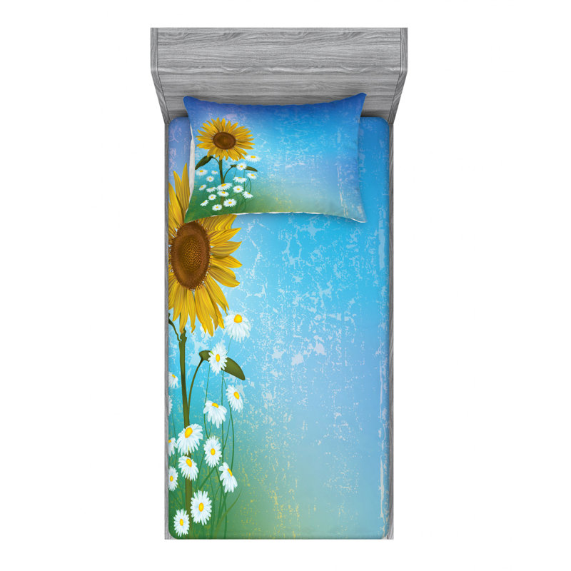 Microfiber Sheet Set, Twin Sheet Set with Fitted Sheet