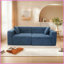 Canapé de salon en velours 3 places Modern Large assise-384285132