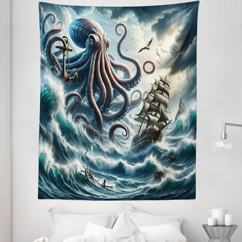 Tapisserie en microfibre, H 88 po x l 68 po