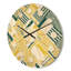 Horloge murale abstraite à rayures diagonales-63891556