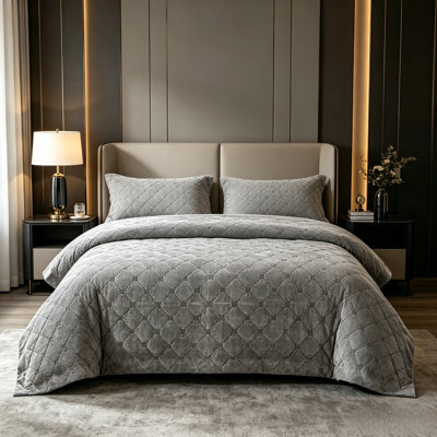 100% Cotton Velvet Quilt set