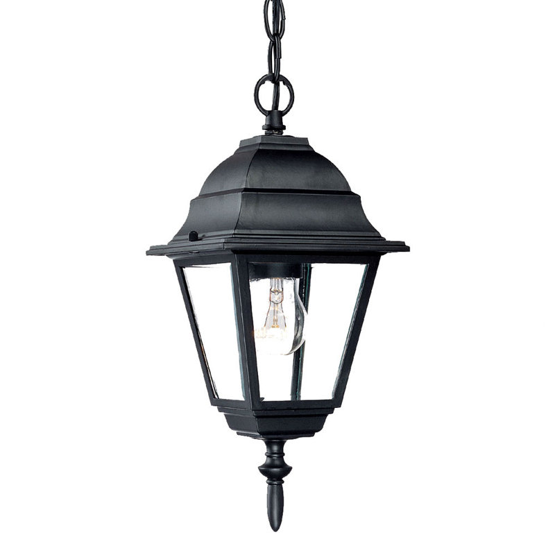Ledbetter Outdoor Hanging Lantern, Matte Black