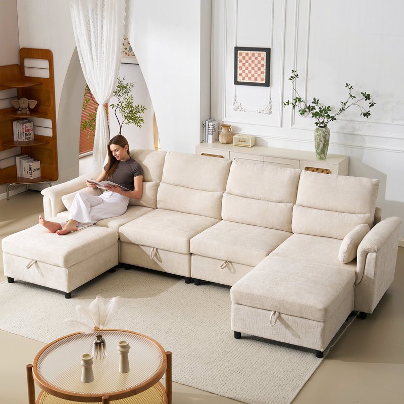 Canapé U Cloud, Beige