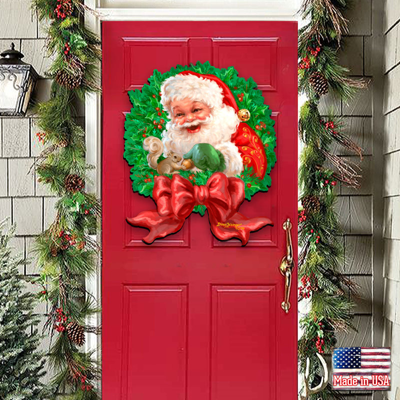 Couronne en bois Tidaholm Santa Bow