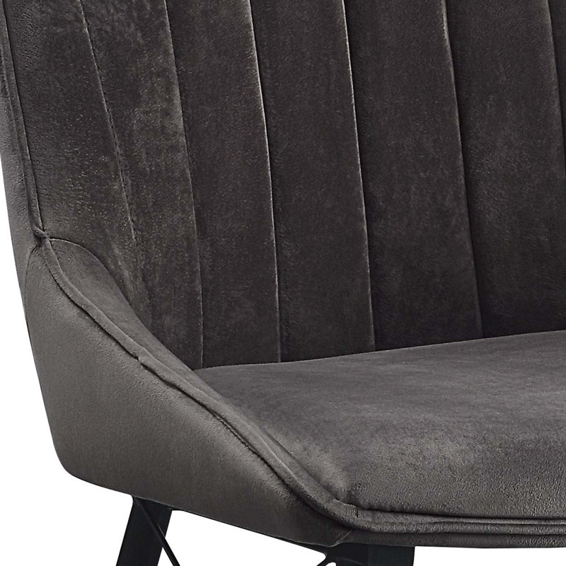 Chaise de salle à manger en tissu Abraham (ensemble de 2)