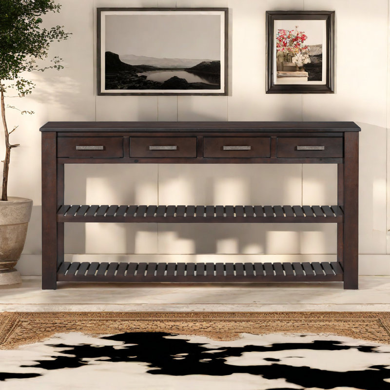 Console Brazzeal 62,2 po, Brun