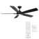 Mykonos 5 - Blade Smart Ceiling Fan with Remote Control and LED Light Kit Included, Works With Alexa and iOS / Android App