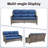 5-7 Person Outdoor Wicker Patio Conversation Set With Ottomans-678485409-678485415