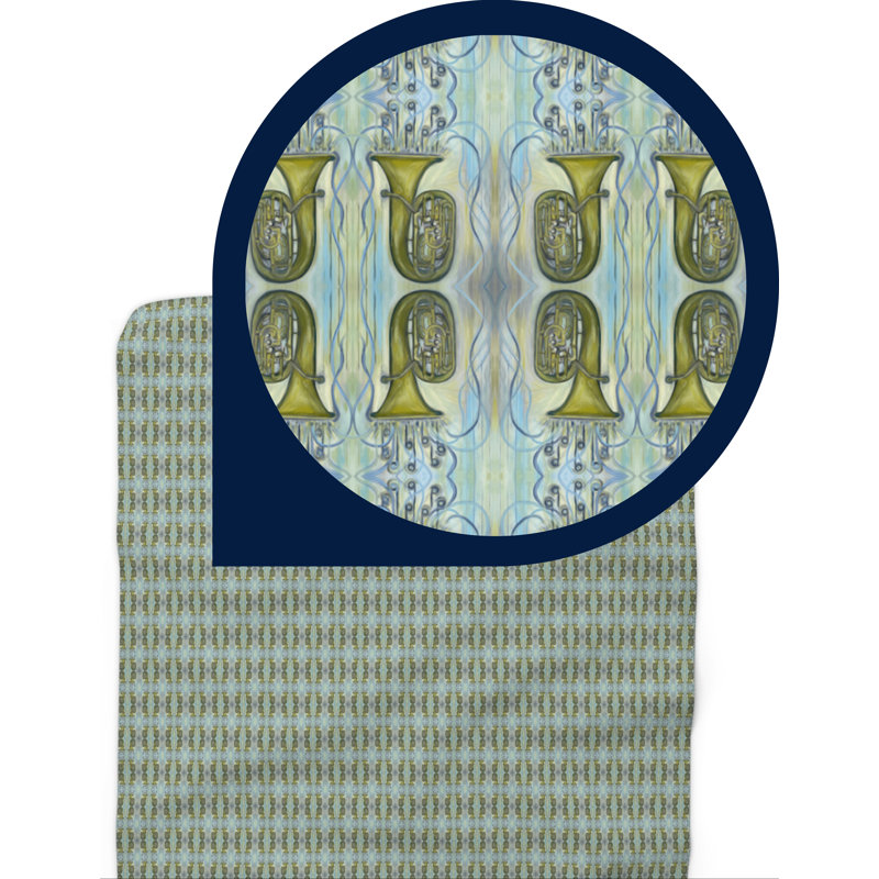 Jeté en molleton Sherpa - Motif Tuba