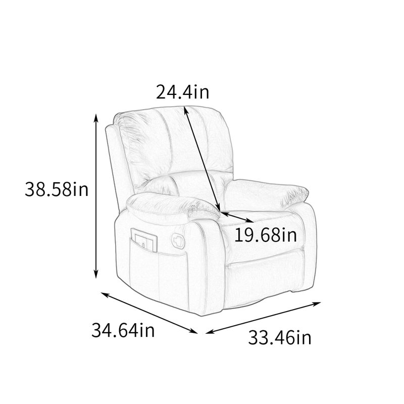 Fauteuil inclinable ergonomique rotatif à 360 ° multifonctionnel, Gris