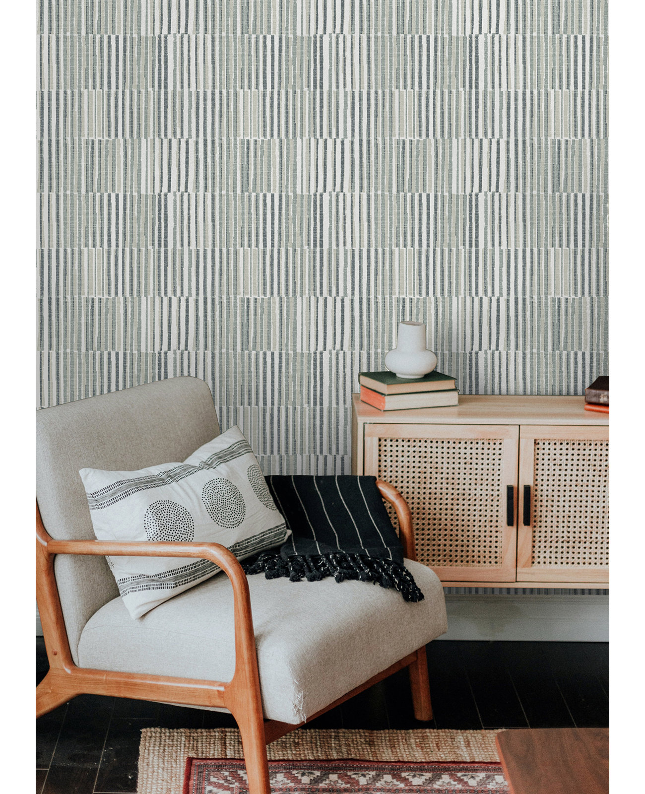Tuomo Grey Peel and Stick Wallpaper