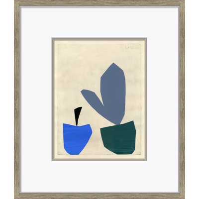 «Terrace» par Susan Hable - Peinture encadrée sur papier