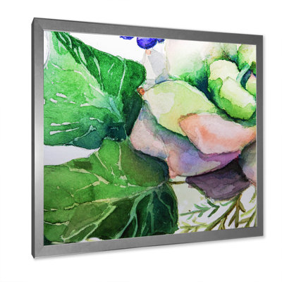 Peinture de fleurs succulentes II - Décoration murale traditionnelle sur toile