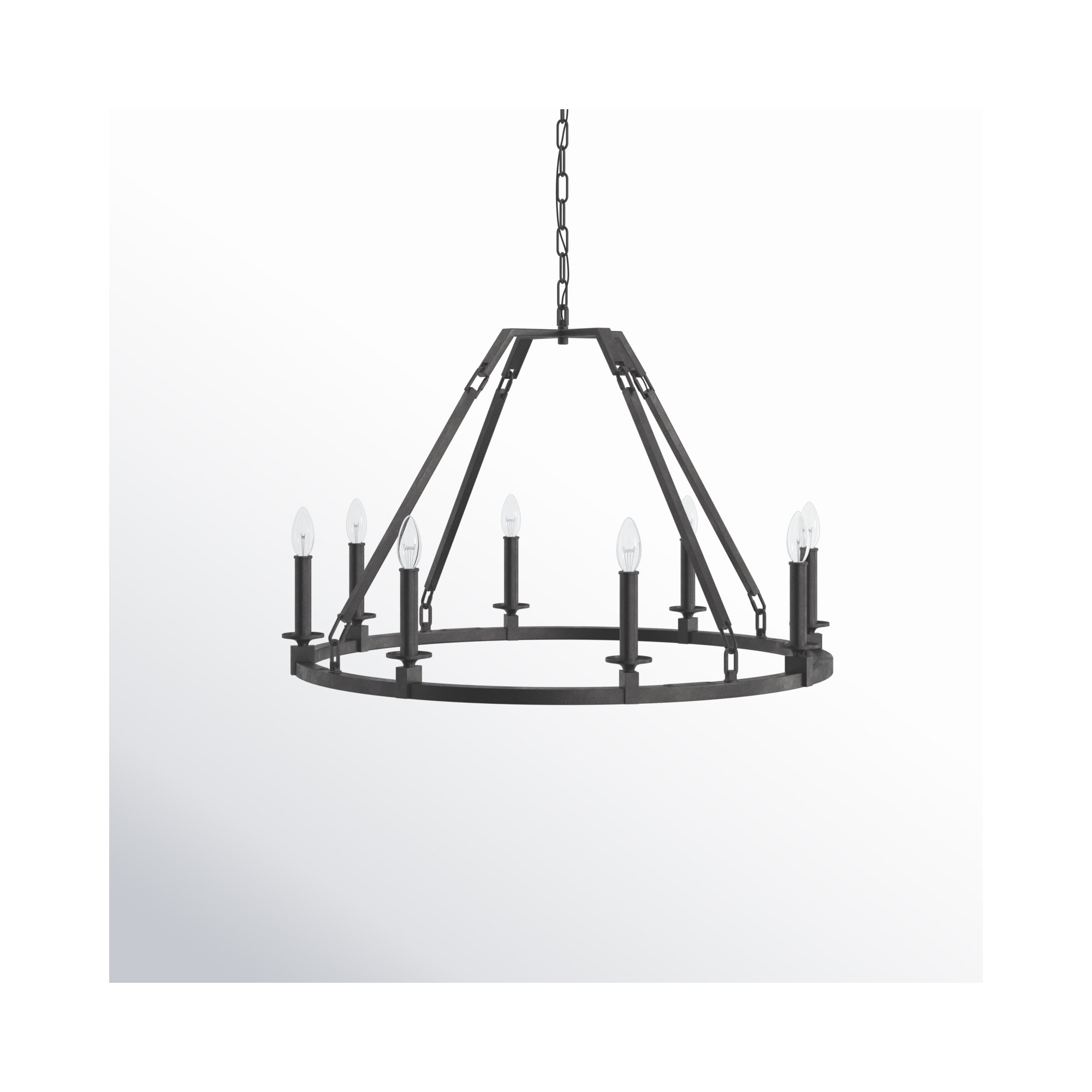 Aileen 8 - Light Metal Dimmable Chandelier
