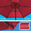 Parasol 6 cordes pour terrasse de jardin avec parasol-1020353279