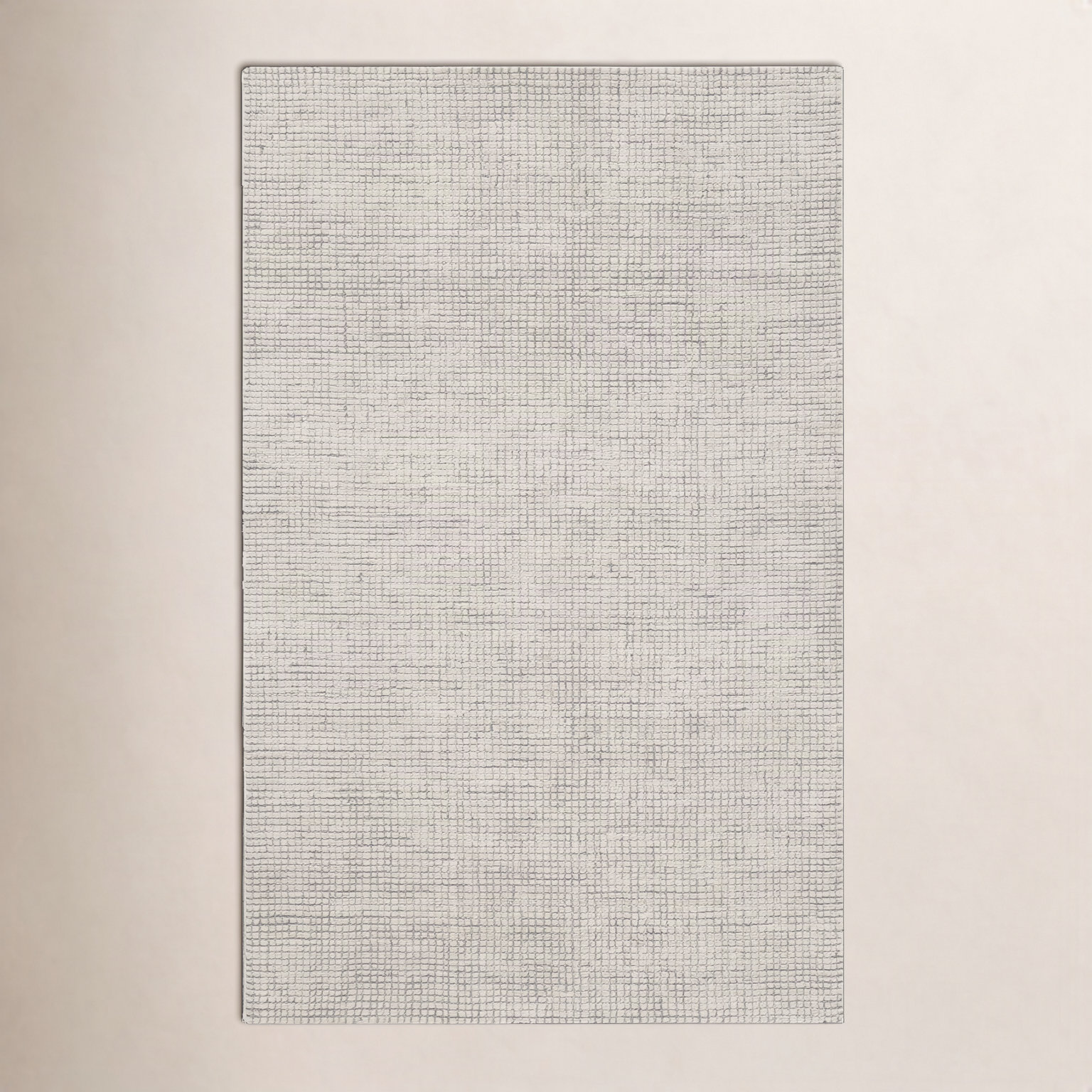 Hand-Tufted Striped Wool Rug, Ivory / Gray, Rectangle 2' x 3'