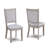 5pc Dining Set Round Table Upholstered Chairs