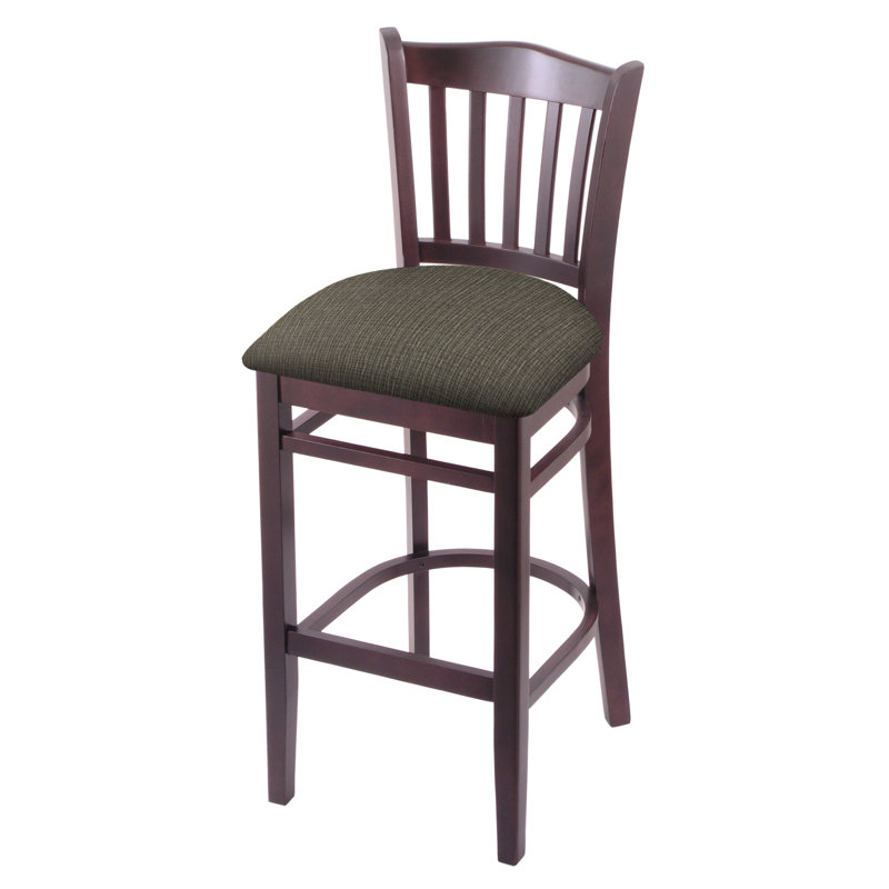 Tabouret de bar et de comptoir, Cerisier foncé, Calice graphique, Tabouret de bar (assise de 30 po de hauteur)