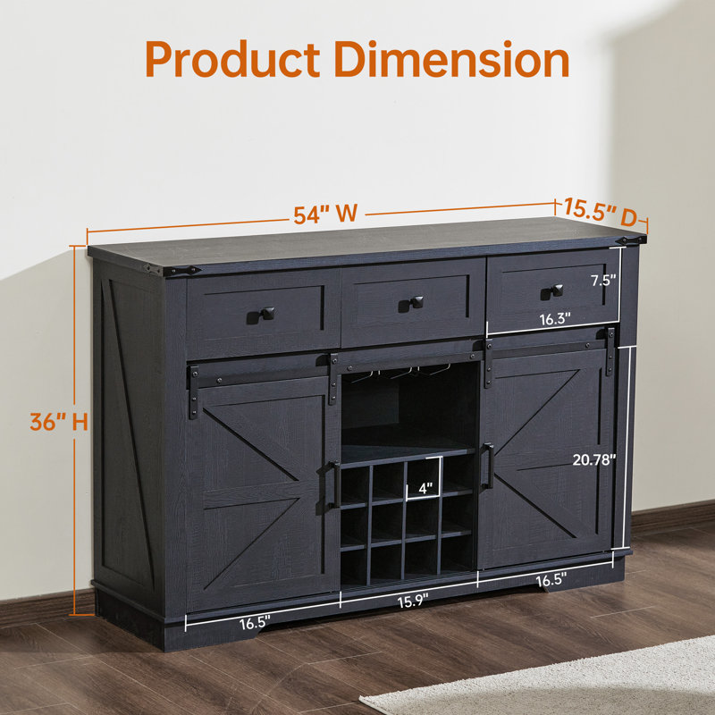 Cailon 54 " W, Black