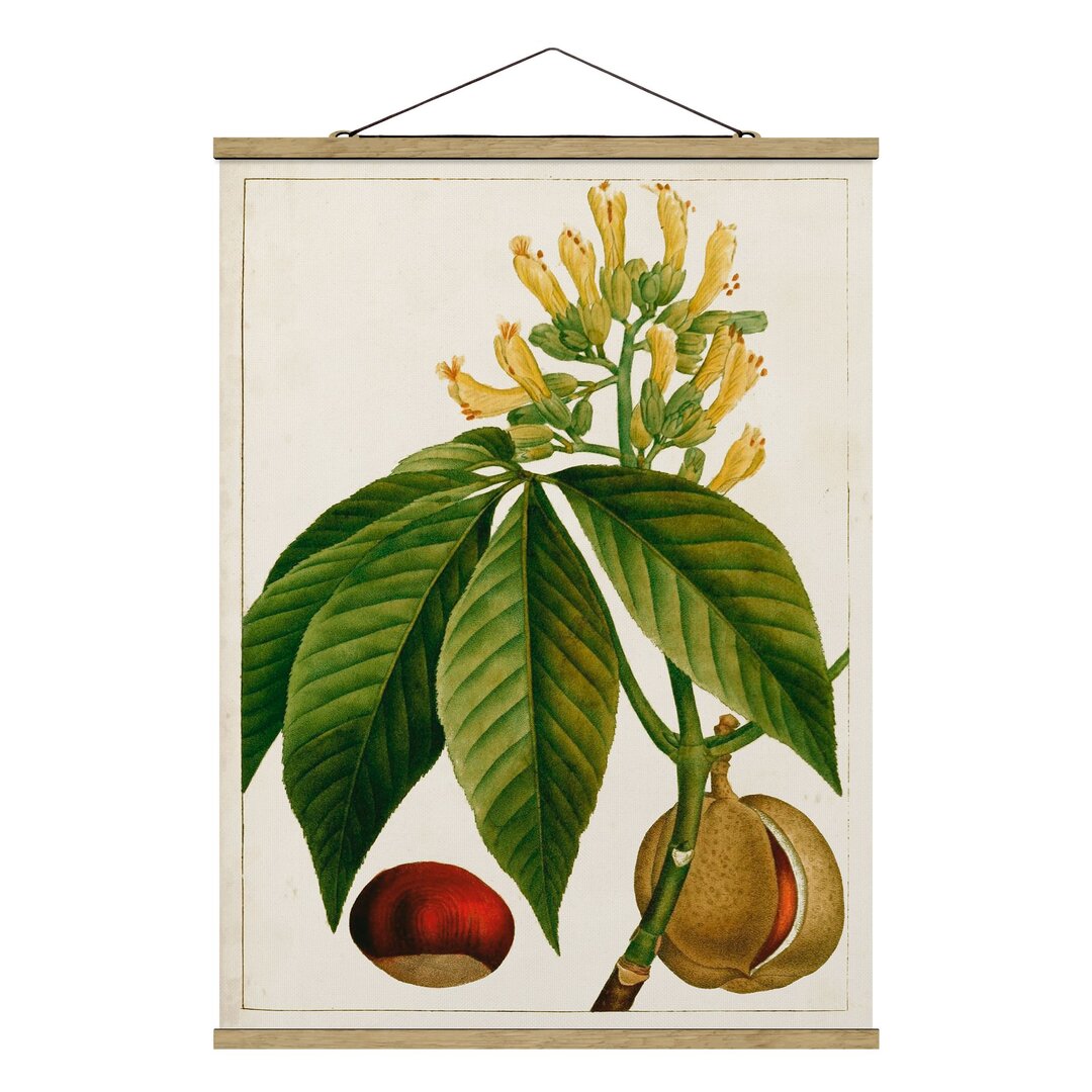 Stoffbild Tableau Leaf Flower Fruit VI