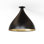 Swell Single XL Medium Flush Lamp (Brass Exterior, Brass Interior)