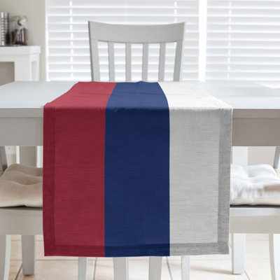 New York Big Football Stripes Table Runner