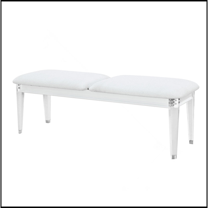 GREY BEDROOM BENCH