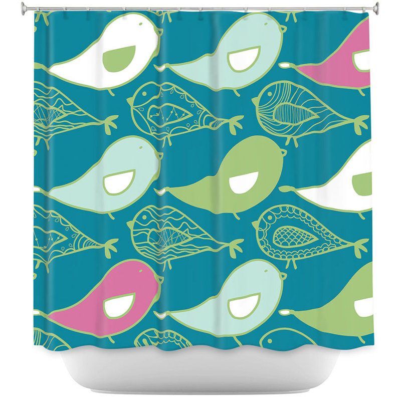 Rideau de douche simple oiseaux d’un plumes jay