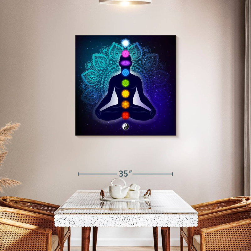 Kerrick Lotus Pose Meditation, 36" H x 36" W