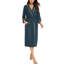 Nemanja Rayon / Viscose and Synthetic Satin Mid-Calf Bathrobe with Pockets and Hood for Kids-1264604581-1264604582