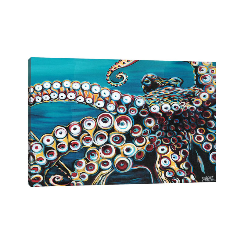 Wild Octopus I by Carolee Vitaletti - Wrapped Canvas Gallery-Wrapped Canvas Giclée, 152.5 cm H x 101.5 cm W