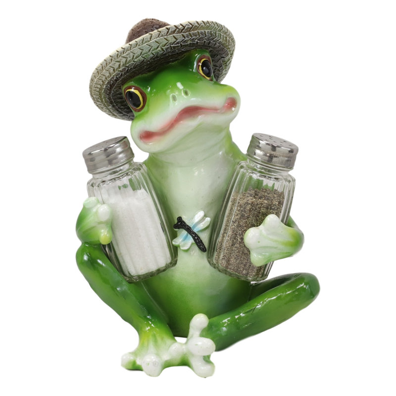 Ensemble de grenouille salée et poivrière Jurene Trinx avec chapeau de pique-nique Sombrero et libellule
