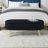 Ottoman Oval Storage Bench, Flannel with Metal Legs-1615638331