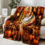 Jeté Cozy Autumn Path, impression d'automne chaleureuse et invitante pour canapé, canapé, chambre à coucher, salon-134483163