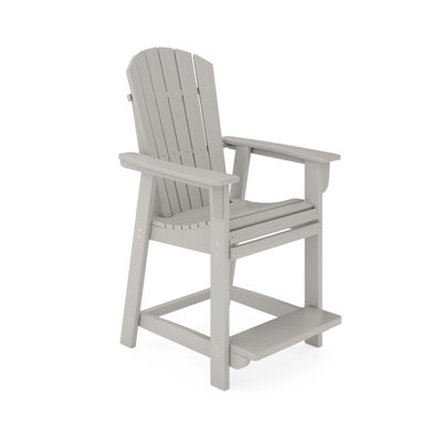 Chaise de comptoir de style Adirondack - Bois en polyéthylène haute densité élégant pour le confort de la salle à manger, du patio et du jardin